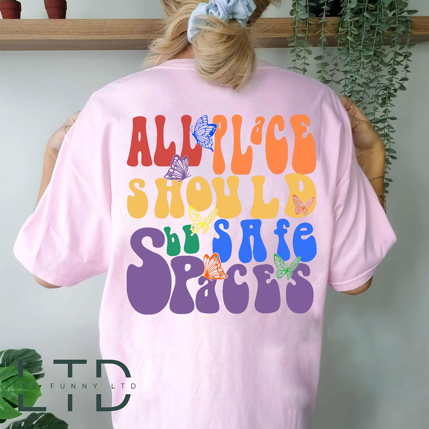 All Places Should Be Safe Spaces T-shirt, Gay Pride Shirt, LGBTQ Shirt, LGBT T-Shirt Gift, Lesbian Pride Tee, Gay Rights Shirt