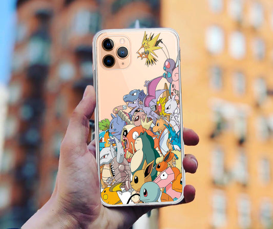 All Pocket Monsters phone case for iPhone Gifts Clear Cell Silicone Cover