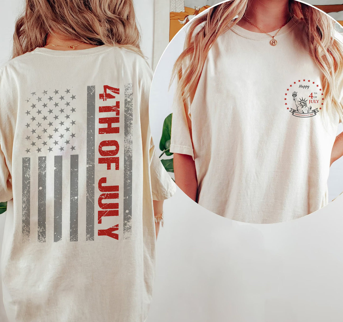 American Flag Vintage US T-Shirt, America Tee, Fourth Of July Shirt Shirt, Statue of Liberty USA Shirt, Summer BBQ T-shirt, 4th Of July 1776