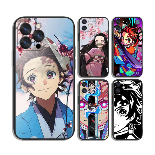 Anime Demon Blade Flame Soul Phone Case for iPhone – Protective and Stylish - Fits Most Models - Unique Printed Design