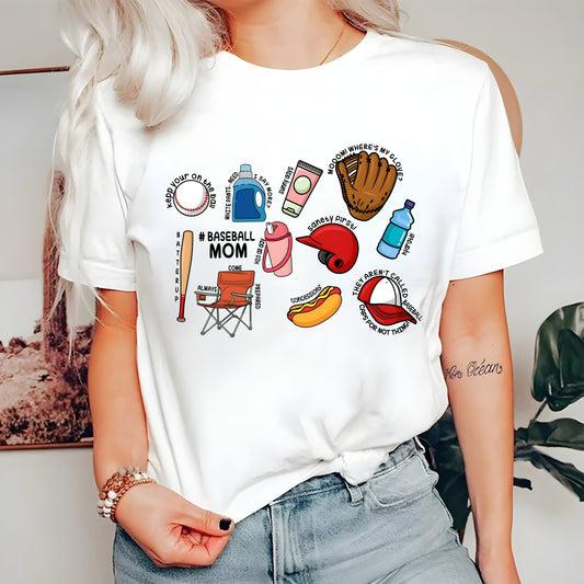 Baseball Mom Sweatshirt, Baseball Mama Shirt, Baseball Shirt For Women, Sports Mom Sweater, Game Day Crewneck Shirt, Cool Mom Hoodie