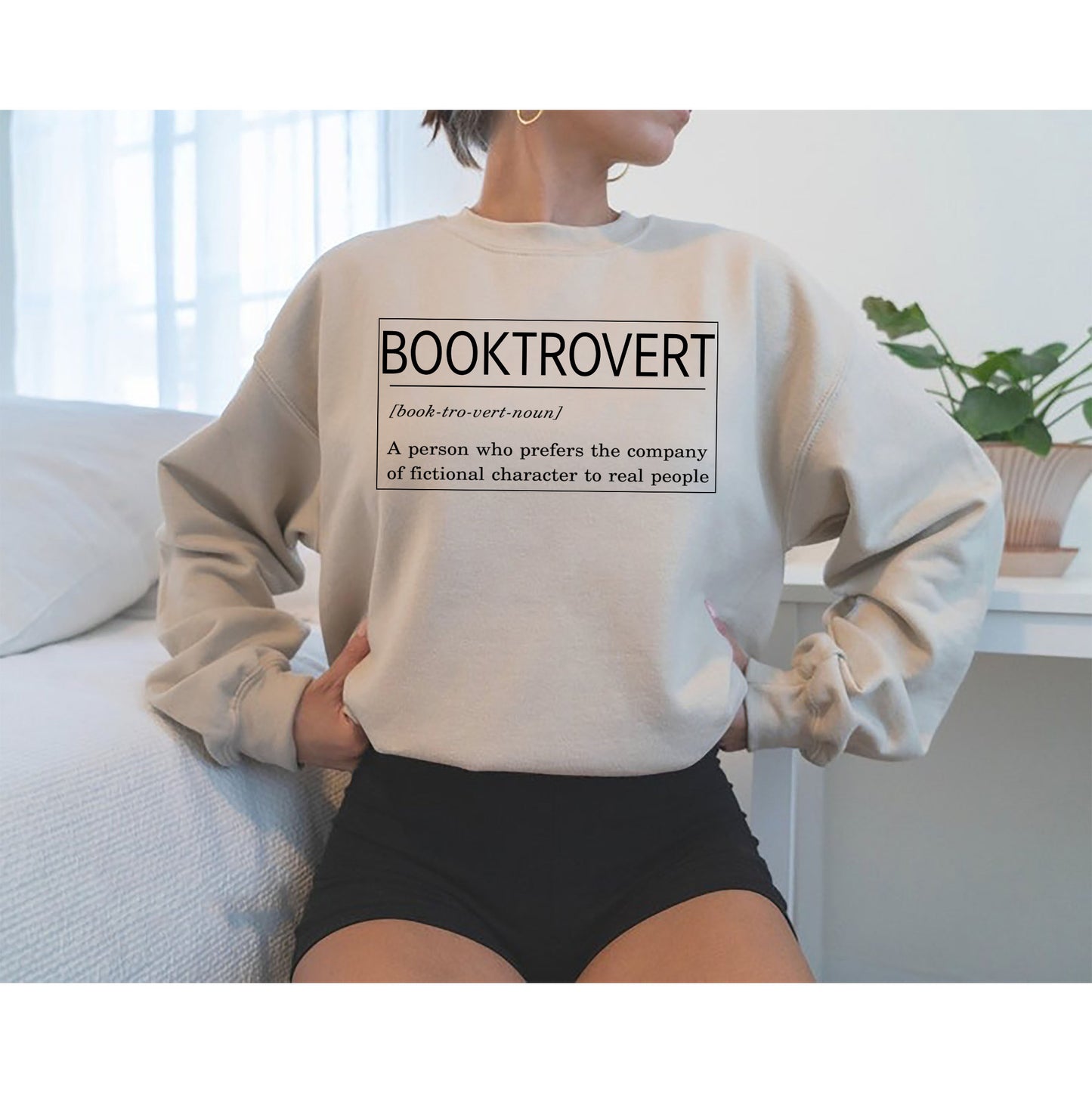 Booktrovert-t-shirt, definitionsskjorter, nørd-t-shirt, boglige skjorter, lærer-t-shirt, bibliotekar-skjorte, bog-nørd-skjorte, bibliotekelsker, bogorm