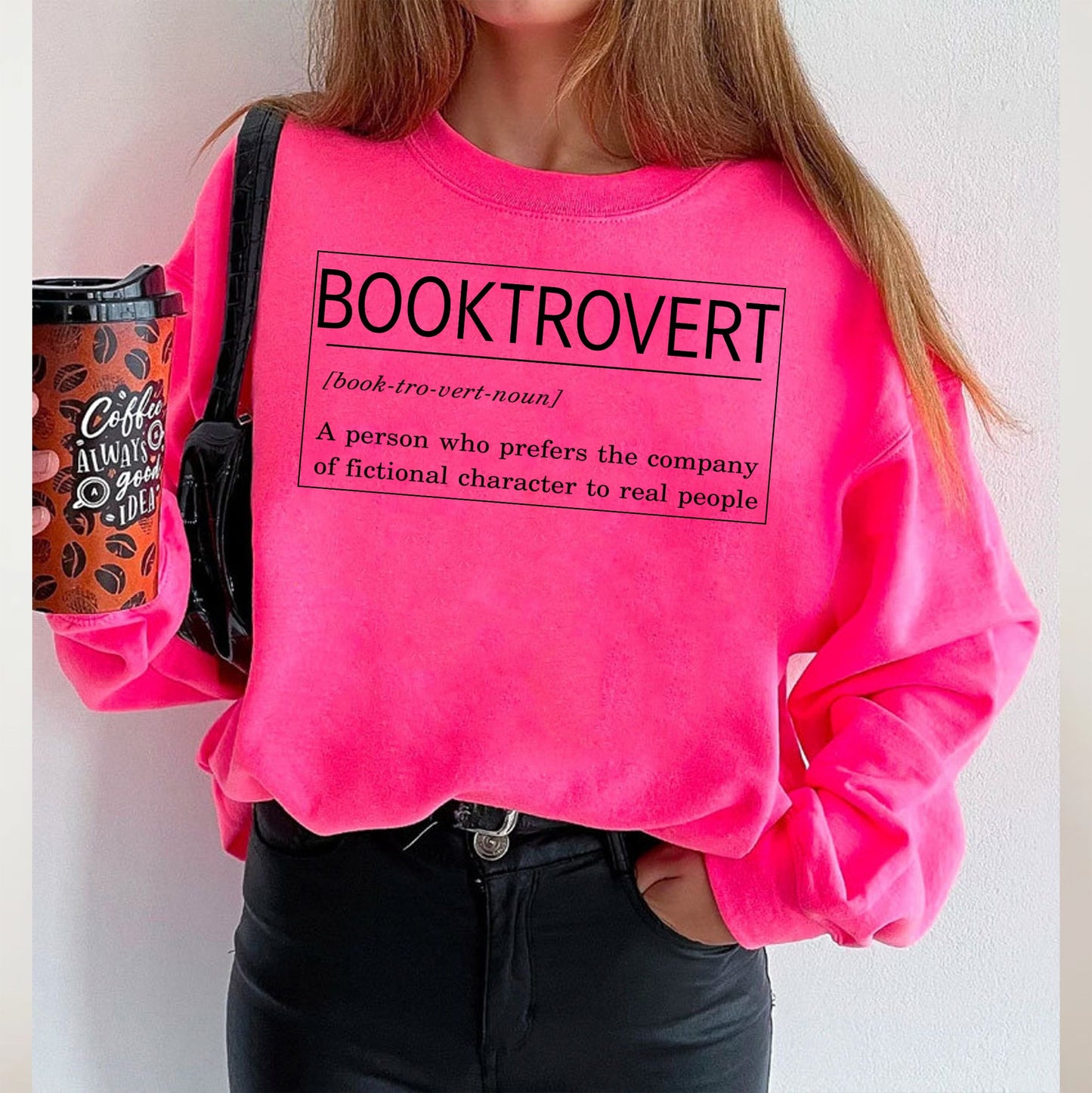 Booktrovert-t-shirt, definitionsskjorter, nørd-t-shirt, boglige skjorter, lærer-t-shirt, bibliotekar-skjorte, bog-nørd-skjorte, bibliotekelsker, bogorm