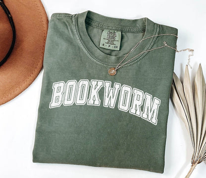 Bookworm Shirt Comfort Colors, Book Shirt, Bookish Shirt, Book Club Shirt, Bookworm Shirt, Book Club Gift, Book Lover, Book Crewneck gift