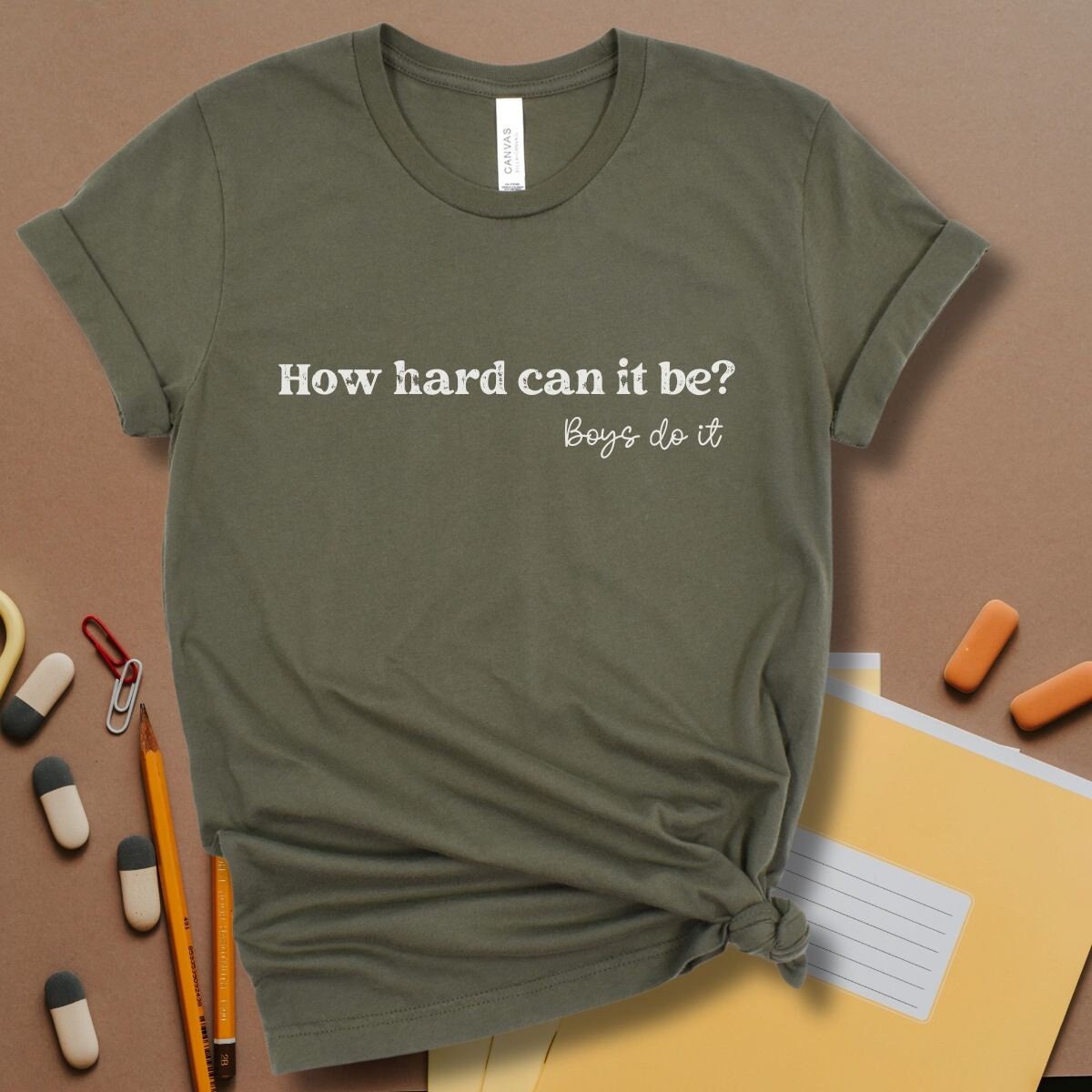 Boys Do it Tee Shirt How Hard Can it Be Shirt TikTok Meme Boys Do it Shirt Funny Viral Shirt Feminist Shirt for Women Girls Unisex Plus Size