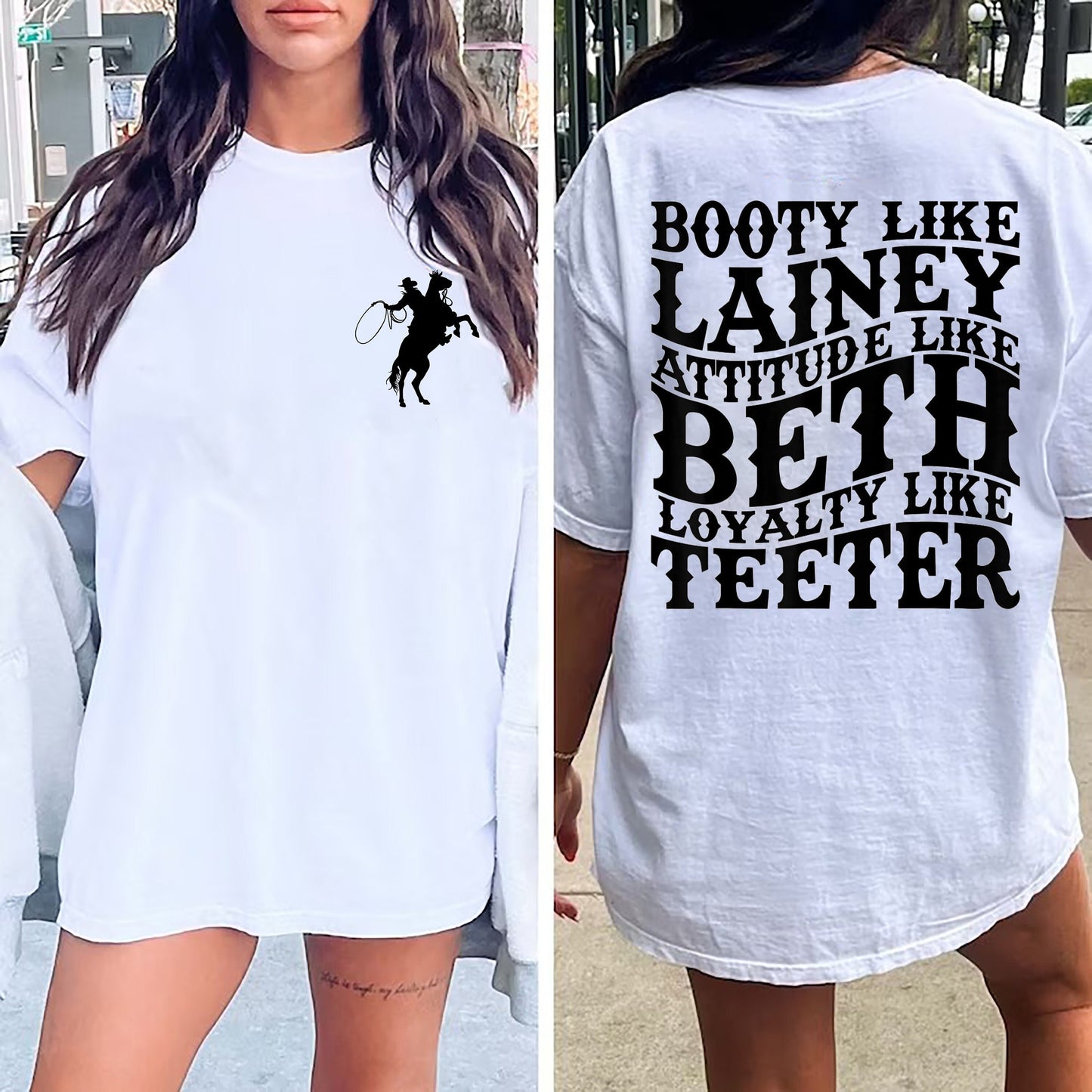 Booty Like Lainey Attitude Like Beth Shirt, Howdy Shirt, Wild West Shirt, Western Graphic Tee, Cowgirl Shirt, Southwest Shirt, Western Shirt
