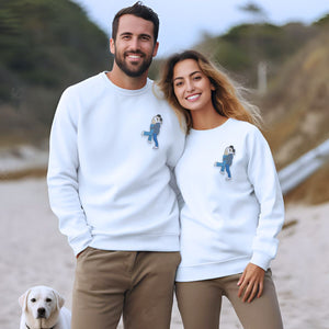 Boyfriend Girlfriend Matching Hoodies or Sweatshirts, Personalized Embroidered Engagement Gifts