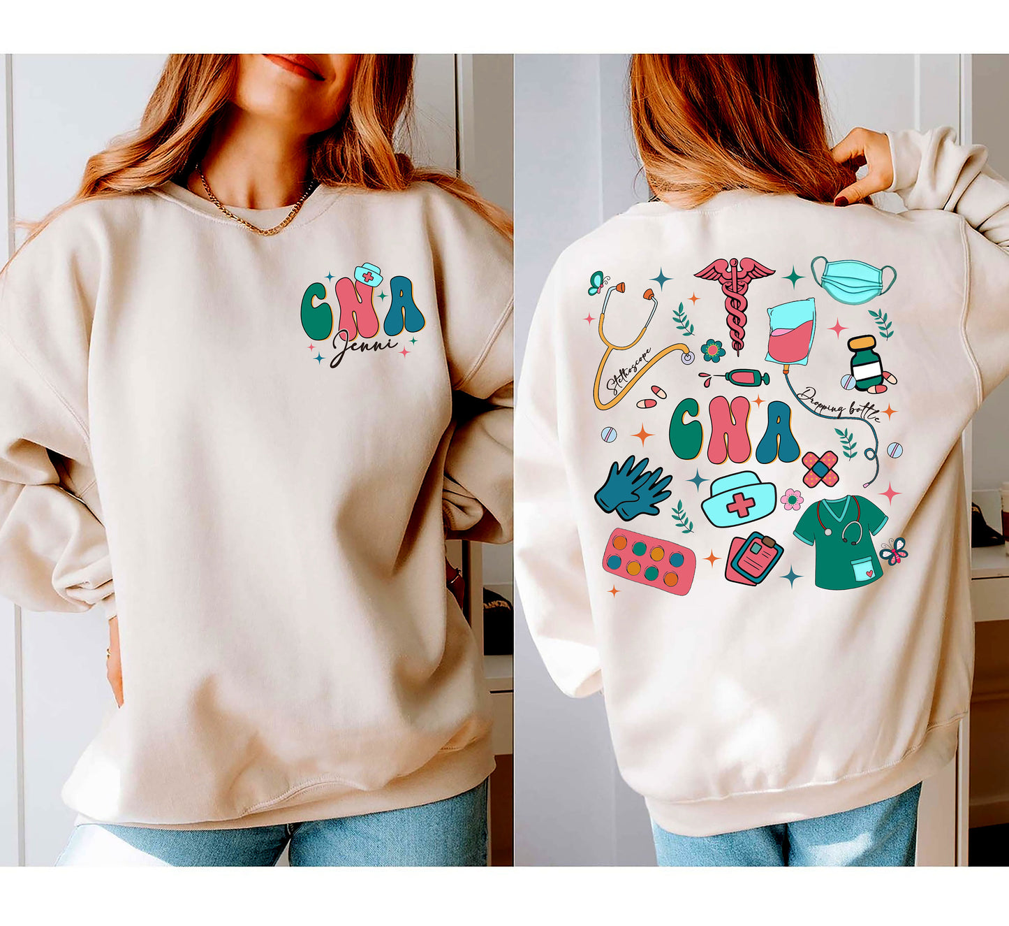 CNA Sweatshirt, Cna Gift, Certified Nursing Assistant, Nurse Gifts, Cna Graduation Sweatshirt, Nurse Sweater, Nurse Aid Gift, Nurse Pullover