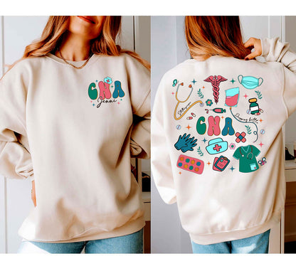 CNA Sweatshirt, Cna Gift, Certified Nursing Assistant, Nurse Gifts, Cna Graduation Sweatshirt, Nurse Sweater, Nurse Aid Gift, Nurse Pullover