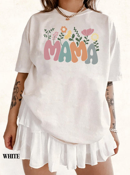 Comfort Colors Mama Flowers Shirt, Plant Mom Shirt, Floral Mama Shirt, Raising Wildflower Tee, Wildflower Shirt, Mom Gift,Mother's Day Shirt
