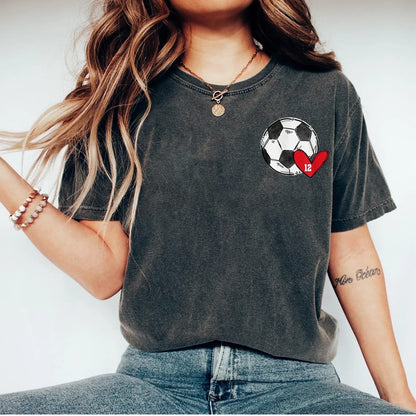 Comfort Colors Custom Soccer Shirt, Sports Parent Shirt, Soccer Mom Shirt, Soccer Shirt, Cute Mom Shirt, Personalized Tee, Game Day Shirt