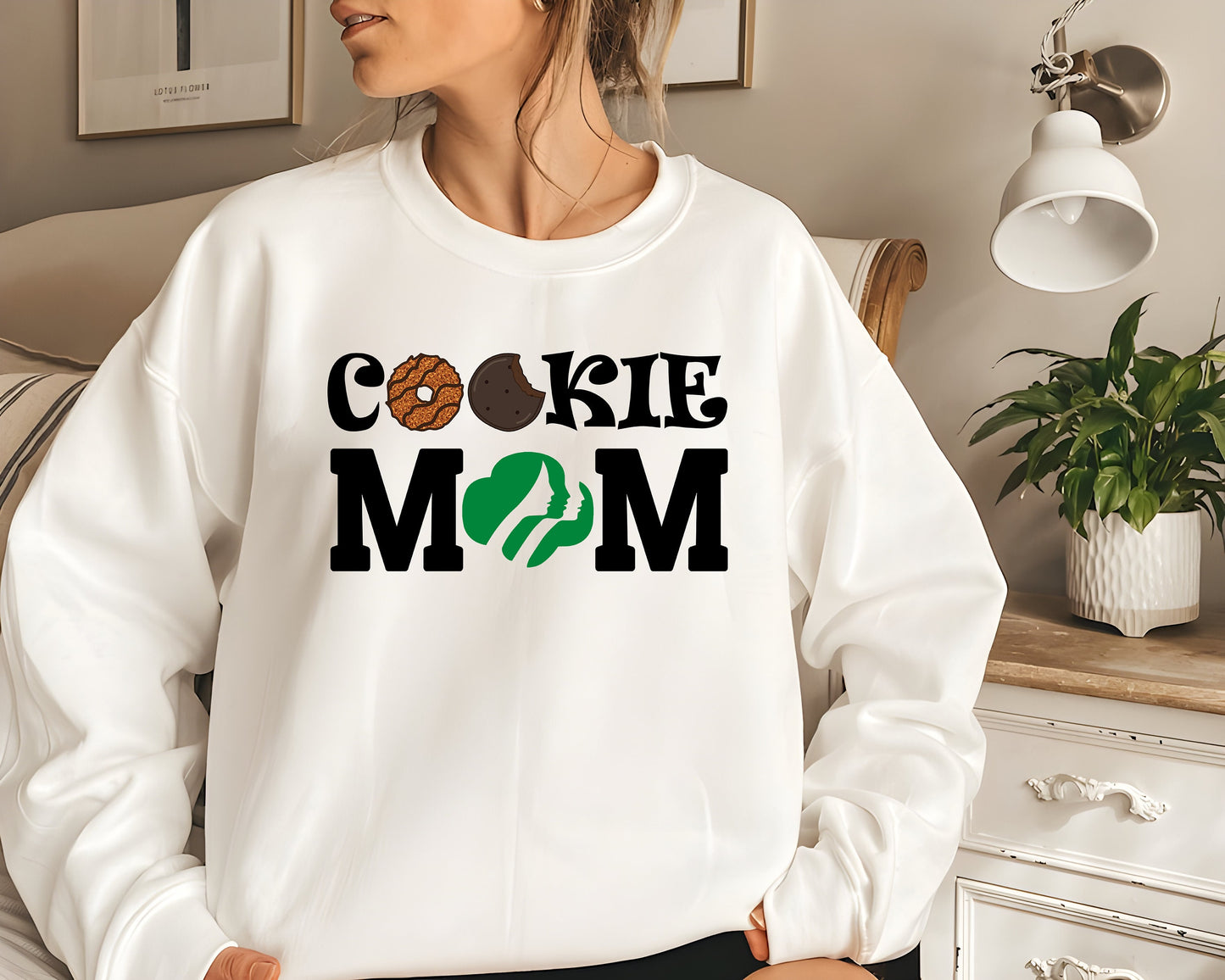 Cookie Mom Sweatshirt, Cookie Dealer Shirt,Scout Leader Gift,Girl Scout Cookie Shirt,Cookie Dealer Gift,Cookie Mom Gift,Mom Life Shirt