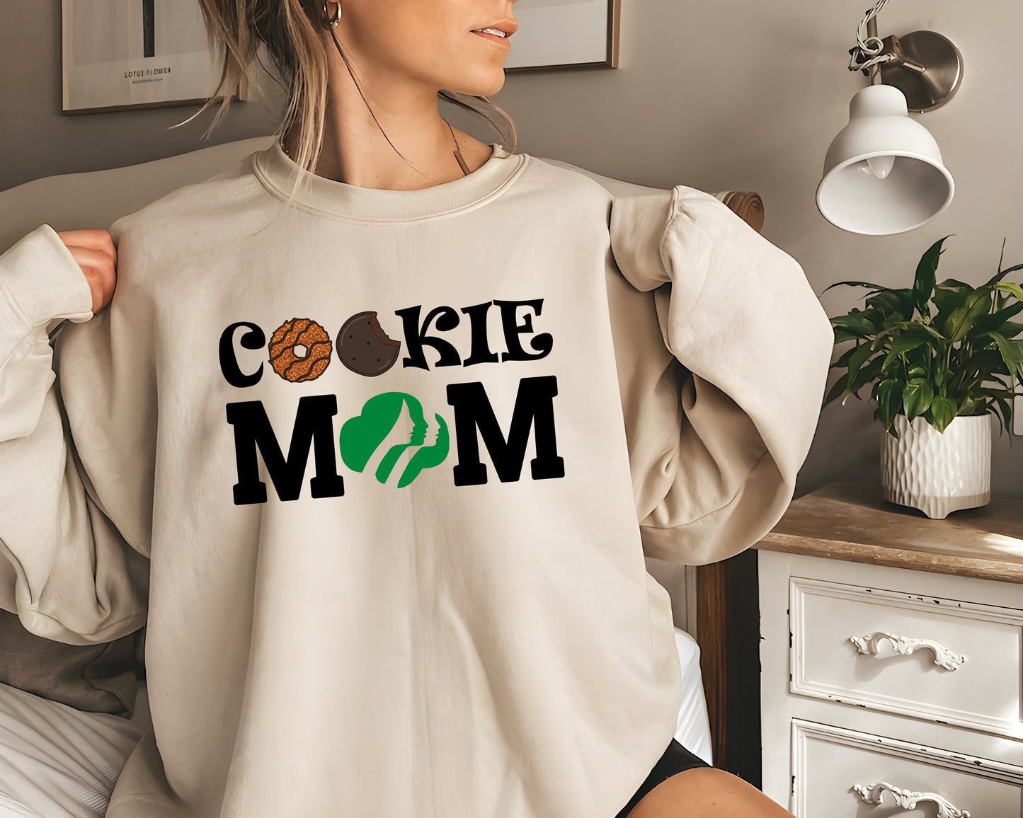 Cookie Mom Sweatshirt, Cookie Dealer Shirt,Scout Leader Gift,Girl Scout Cookie Shirt,Cookie Dealer Gift,Cookie Mom Gift,Mom Life Shirt