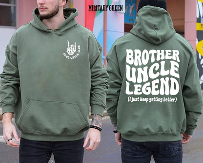Cool Uncles Club hoodies, Brother Uncle Legend, Uncle Shirt Gift, New Uncle Shirt, Uncle To Be Gift,Uncle Tia Shirt,Pregnancy Reveal Gift