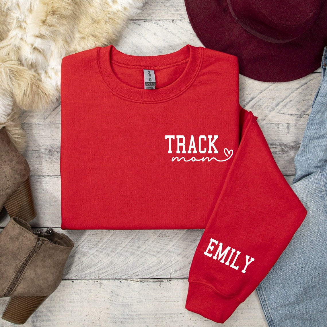 Custom Track Mom Shirt, Personalized Track and Field Sweatshirt, Track Mama, Track Runner Sweatshirt,Track Meet Spirit Wear,Mother day Shirt