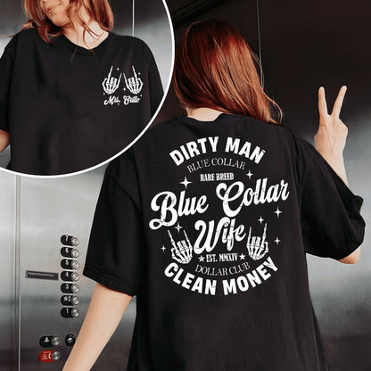 Custom Blue Collar Wives Club Sweatshirt, Blue Collar Shirt, Blue Collar Gift, Trendy Blue Collar Wife Shirt, Gift For Wife,Mothers Day Gift