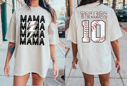 Custom Baseball Mom Shirt, custom In My Baseball Mom Era Shirt, Baseball Numbers Tshirt, Baseball Lover Shirt, Baseball Mom Tee