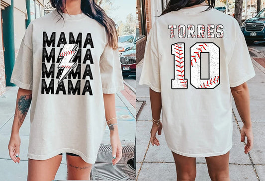 Custom Baseball Mom Shirt, custom In My Baseball Mom Era Shirt, Baseball Numbers Tshirt, Baseball Lover Shirt, Baseball Mom Tee