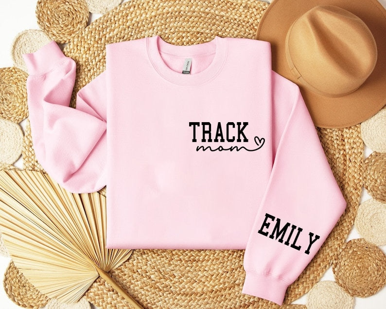 Custom Track Mom Shirt, Personalized Track and Field Sweatshirt, Track Mama, Track Runner Sweatshirt,Track Meet Spirit Wear,Mother day Shirt