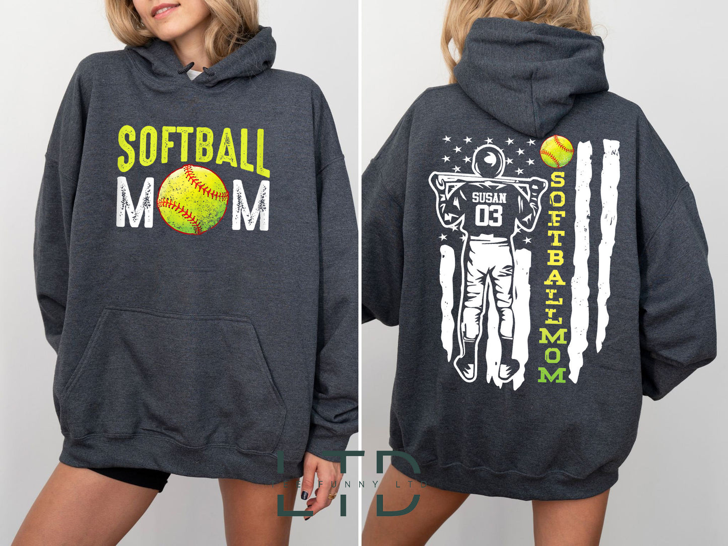 Custom Softball Mom Shirt, Game Day, Softball Player,  Softball Mom Shirt, Sports Shirt, Softball Mom Gift, Softball Mom Tee 1