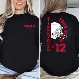 Customized Football Mom Sweatshirt - Your Name Football Hoodie- Football Shirt - Game Day Shirt - Football Season Shirt - Football Mom Shirt