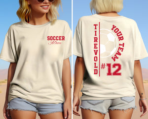 Custom Soccer Shirt, Personalized Soccer Mom Sweatshirt, Game Day Soccer Hoodie, Team Mascot Soccer Sweatshirt, Custom Soccer Ball Shirt