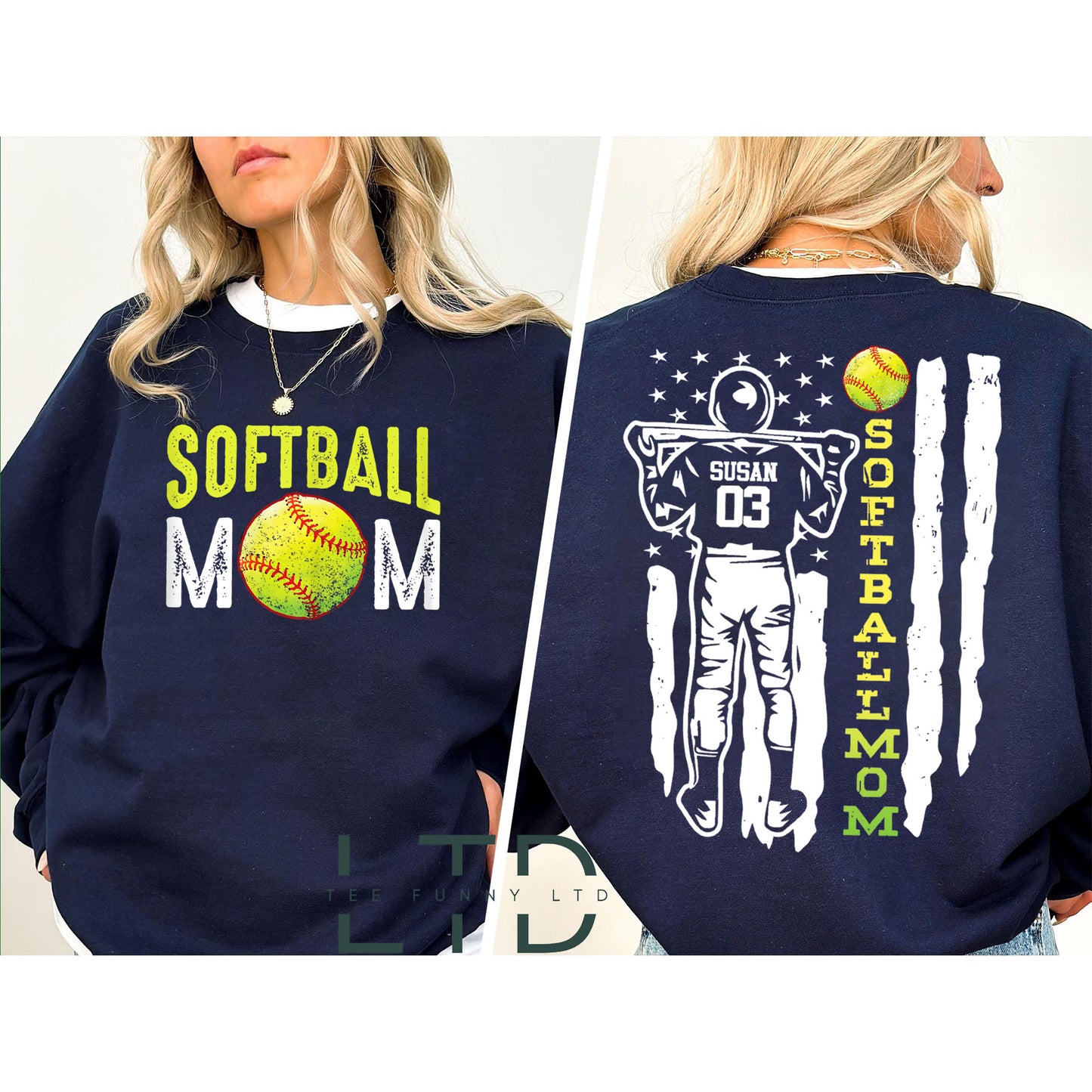 Custom Softball Mom Shirt, Game Day, Softball Player,  Softball Mom Shirt, Sports Shirt, Softball Mom Gift, Softball Mom Tee 1