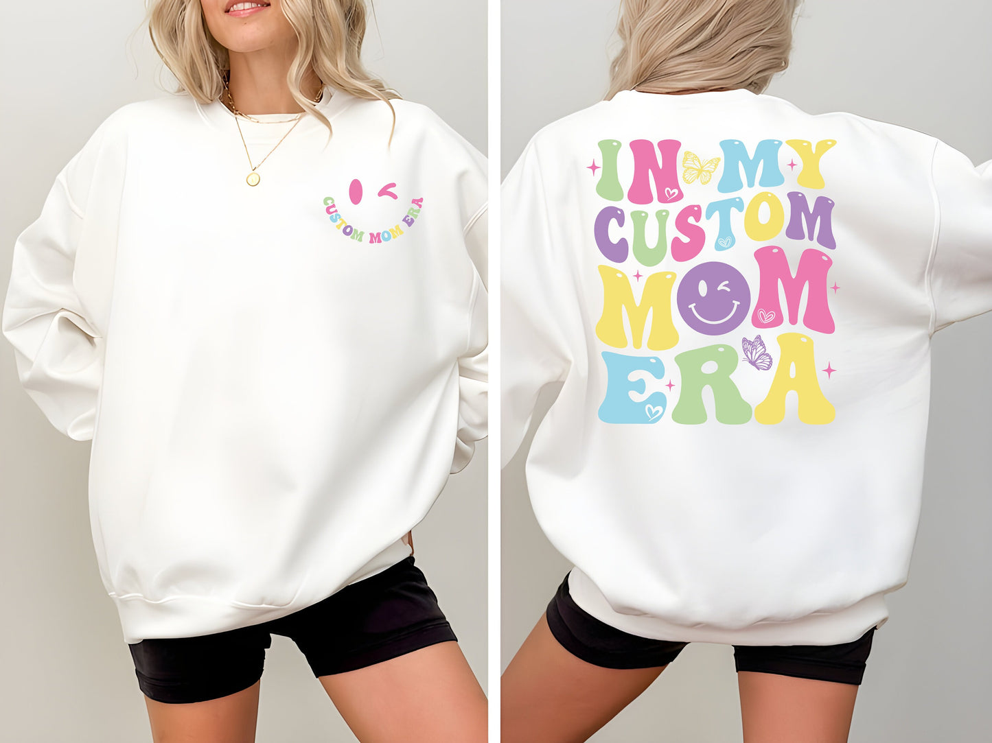 Custom Gender Mom Sweatshirt, Moms Club Shirt, New Mom Gift, In My Gender Mom Era Shirt, n My Mom Era Shirt,Expecting Mom Gift,Gender Reveal