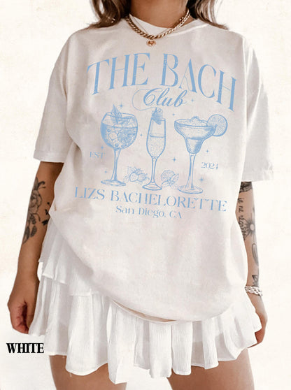 Custom The Bach Club Bachelorette Shirts, Custom Bachelorette Party Shirts, Social Club Bachelorette Party Shirts, Luxury Bachelorette Gift