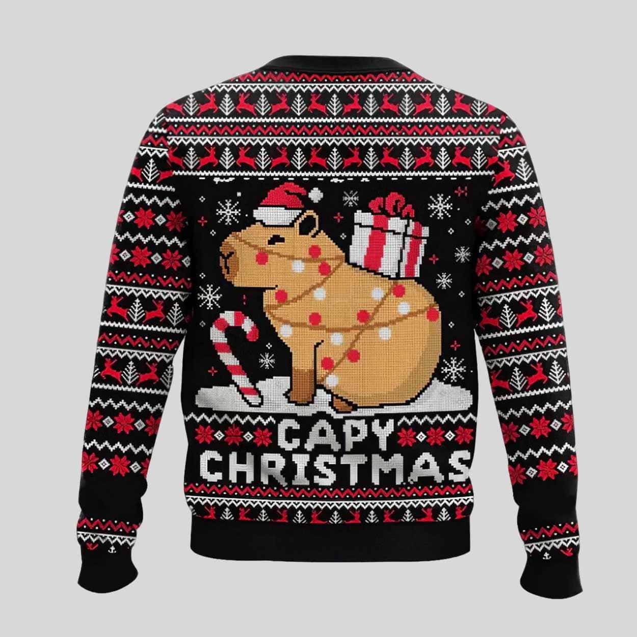 Capybara Capy Christmas Ugly Christmas Sweater