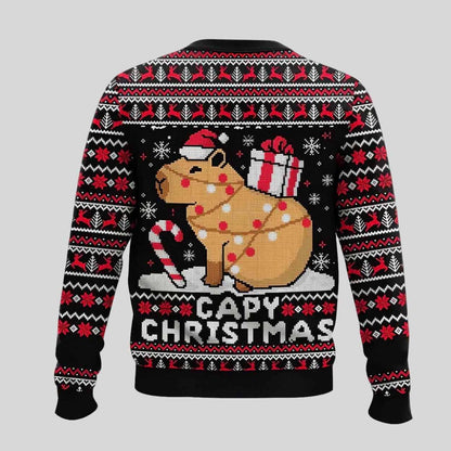 Capybara Capy Christmas Ugly Christmas Sweater