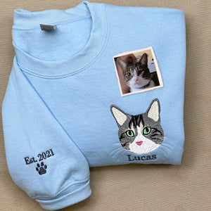 Cat Lover Multi-pack Embroidered Crewneck Sweatshirts & Hoodies