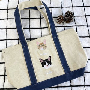 Cat Lover Twin Pack Embroidered Sweatshirt & Tote Bag