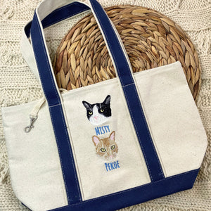 Cat Lover Twin Pack Embroidered Sweatshirt & Tote Bag