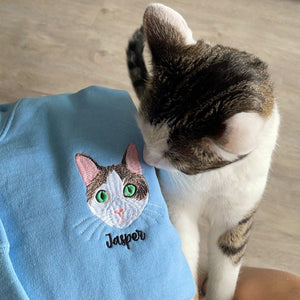 Cat Lover Twin Pack Embroidered Sweatshirt & Tote Bag