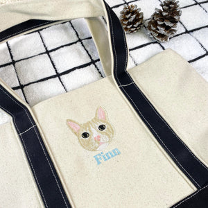 Cat Lover Twin Pack Embroidered Sweatshirt & Tote Bag