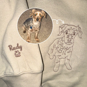 Catahoula Sweatshirt or Hoodie, Custom Embroidered Gift from Photo Name