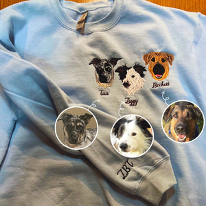 Catahoula Sweatshirt or Hoodie, Custom Embroidered Gift from Photo Name