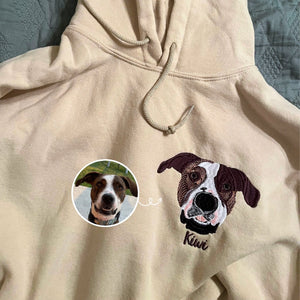 Catahoula Sweatshirt or Hoodie, Custom Embroidered Gift from Photo Name