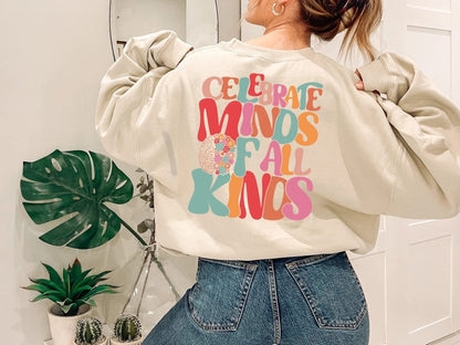 Celebrate Minds of All Kinds Shirt, Neurodiversity Autism Awareness Shirt, Neurodivergent Shirt, ADHD Shirt, Inclusion Shirt, Mental Health -