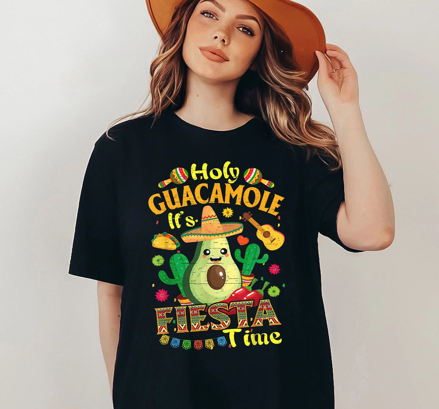 Cinco De Mayo mexicansk Holy Guacamole Fiesta Time T-shirt, Cinco de Mayo Tee, Cinco de Mayo Party, Cinco de Mayo T-Shirt, Cinco de Mayo gave