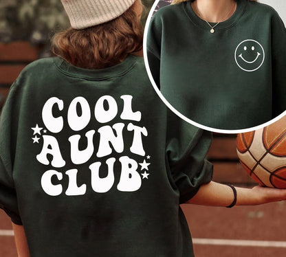 Cool Aunts Club Sweatshirt, Cool Aunt Sweatshirt, Aunt Gift, Aunt Birthday Gift, Sister Gifts, Auntie Sweatshirt, Aunt christmas gift shirt