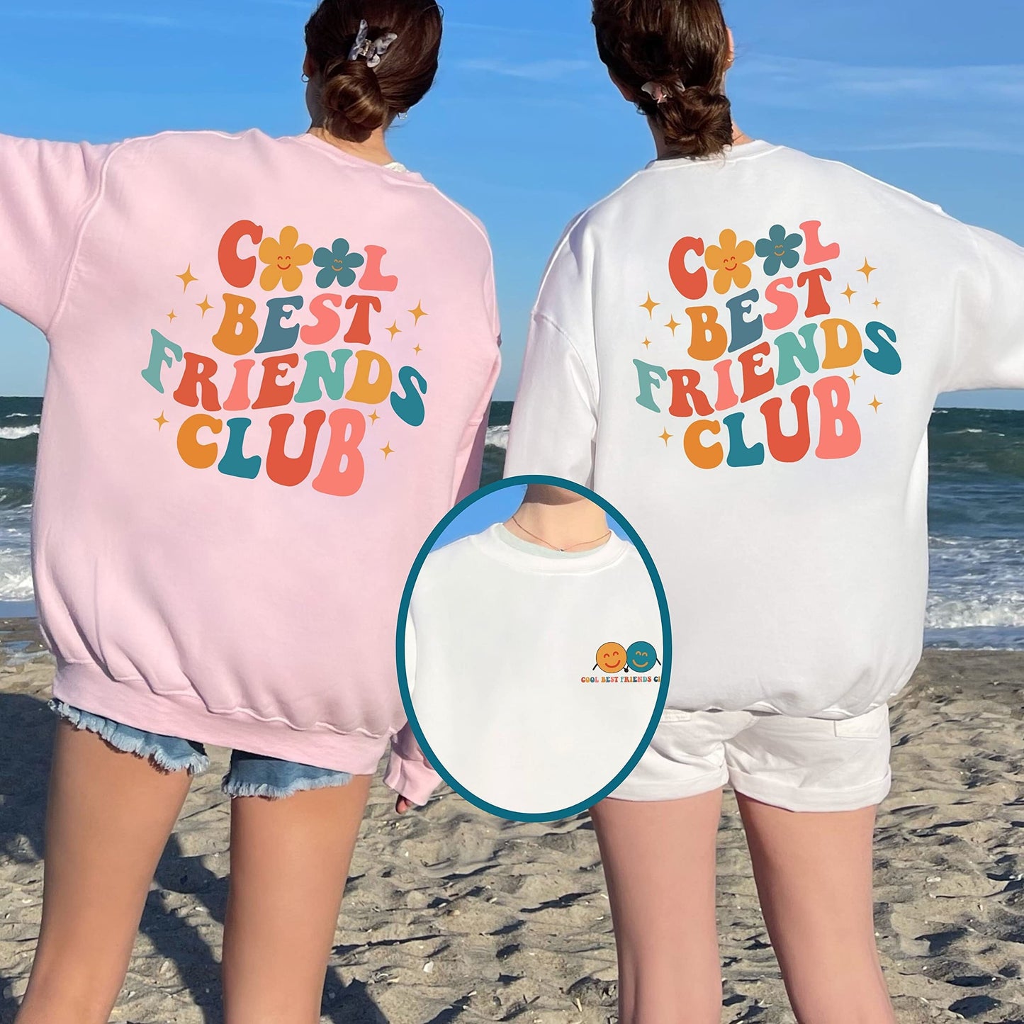 Cool Best Friends Club Sweatshirt, Best Friends Sweatshirt, Best Friend Gift Shirt, Birthday Friends Gift, Sister Gifts, Besties Sweatshirt