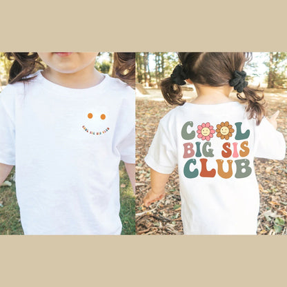 Cool Big Sis Club Shirt, Big Sister Shirt, Big Sis Shirt, Matching Sibling Shirt ,Big Sis Tshirt, Matching Sibling Tee,Baby Announcement tee