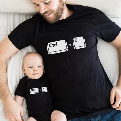 Copy Paste Shirt Set - Father and Baby Matching Shirts - Copy And Paste Daddy And Daughter Shirts - New Baby Gift, father and kid shirt