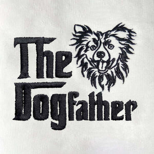 Custom Border Collie Dog Dad Sweatshirt Embroidered Collar