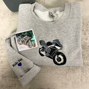 Custom Car from Photo, Embroidered Sweatshirt, Hoodie, Car Guy Gifts