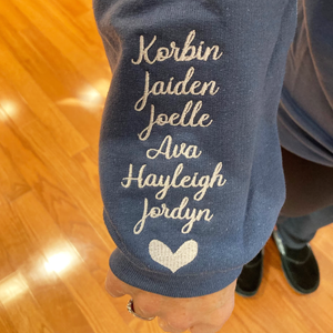 Custom Embroidered Birth Month Flower Sweatshirt or Hoodie