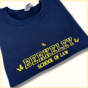 Custom Embroidered College Sweatshirt, Graduating Gifts