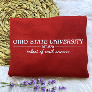 Custom Embroidered College University Sweatshirt